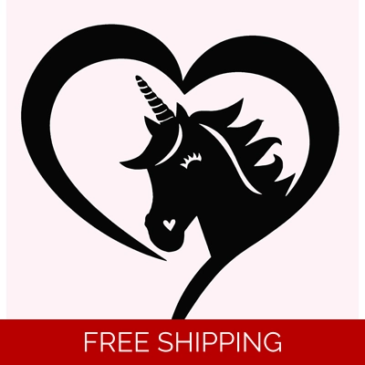 Unicorn heart Die Cut Vinyl Decal sticker Unicorn heart Die Cut Vinyl Decal sticker